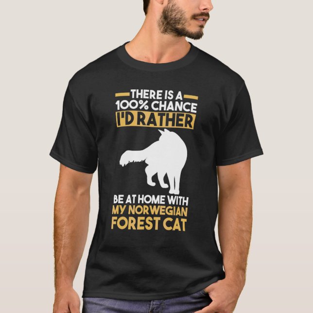 T-shirt Chat Norvégien forêt 1 (Devant)