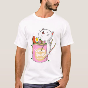 T-shirt Chat nouilles Ramen
