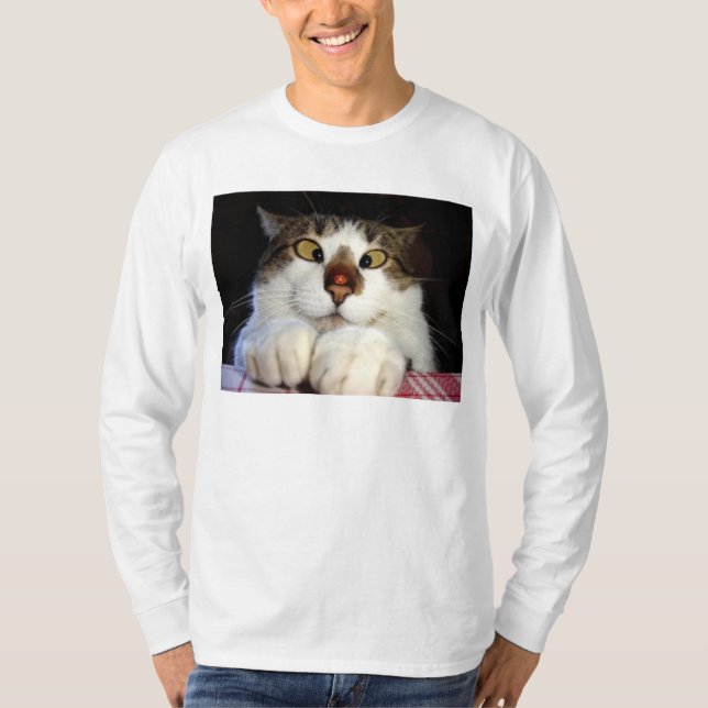 T-shirt Chat observé par croix et Ladybird (Devant)