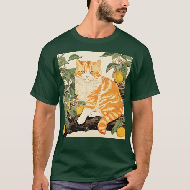 T-shirt Chat Orange (Devant)