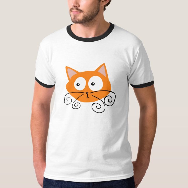 T-shirt Chat orange (Devant)
