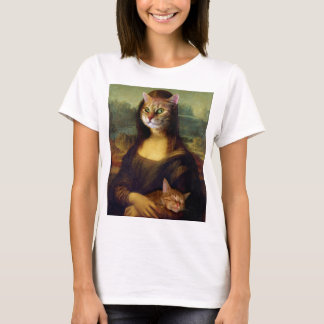 T-shirt Chat orange Mona Lisa