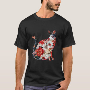 T-shirt Chat origami chats fleur de cerisier japonais Japo