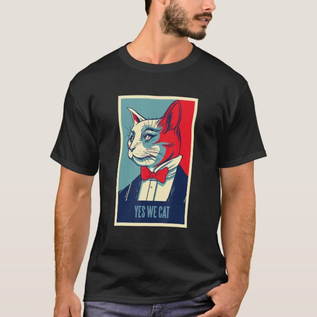 T-shirt Chat - Oui, nous chatons (Devant)