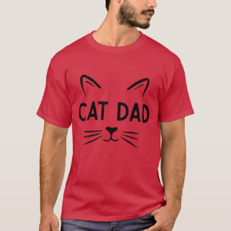 T-shirt Chat Papa Chat Pères Chat Amoureux de les chats Fe