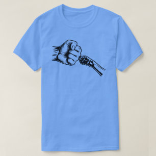 T-shirt Chat Papa Fist Bump Chemise