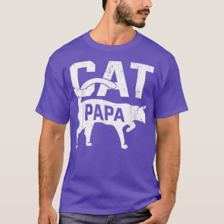 T-shirt Chat Papa Kitten Propriétaire d'animal de compagni