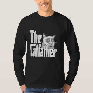T-shirt Chat Papa Le Catfather Mat Mignonne Chat Père Kitt