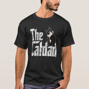 T-shirt Chat Papa Le Catpère Crazy Chat Père Kitty Daddy