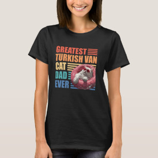 T-shirt Chat Papa LE PLUS GRAND CHAT VAN TURC PAPA JAMAIS