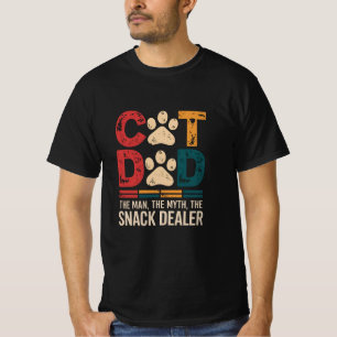T-shirt Chat Papa L'Homme Le Mythe Le Concessionnaire Tee