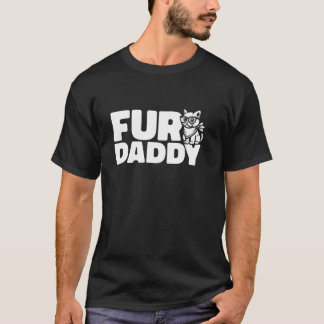 T-shirt Chat Papa Propriétaire d'animal Feline Kitten Fur 