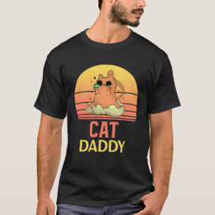 T-shirt Chat Papa Style Vintage Huit ans de Chat Rétro Dét