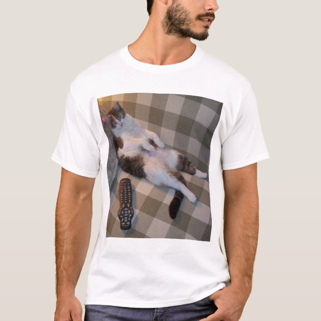 T-shirt Chat paresseux (Devant)