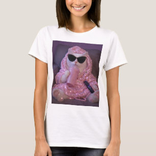 T-shirt    Chat paresseux glamour avec lunettes de soleil 