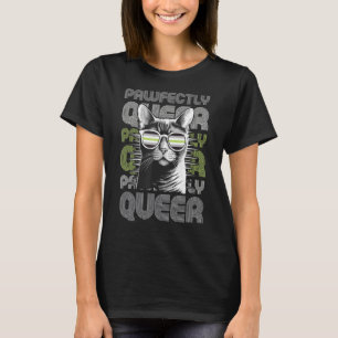 T-shirt Chat Parfaitement Queer Avec Lunettes De Soleil Ag