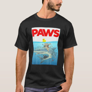 T-shirt Chat Paws Et Canard En Caoutchouc Jaune Design