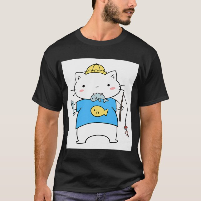 T-shirt Chat Pêcheur (Devant)