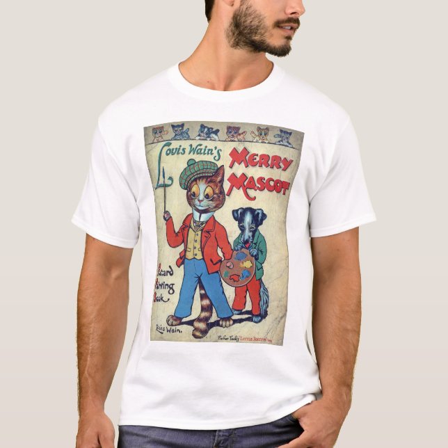 T-shirt Chat Peintre, Louis Wain (Devant)