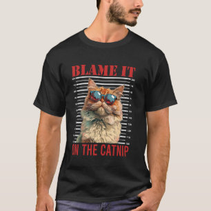 T-shirt Chat Persan ACCUSEZ LE CATNIP Propriétaire de chat