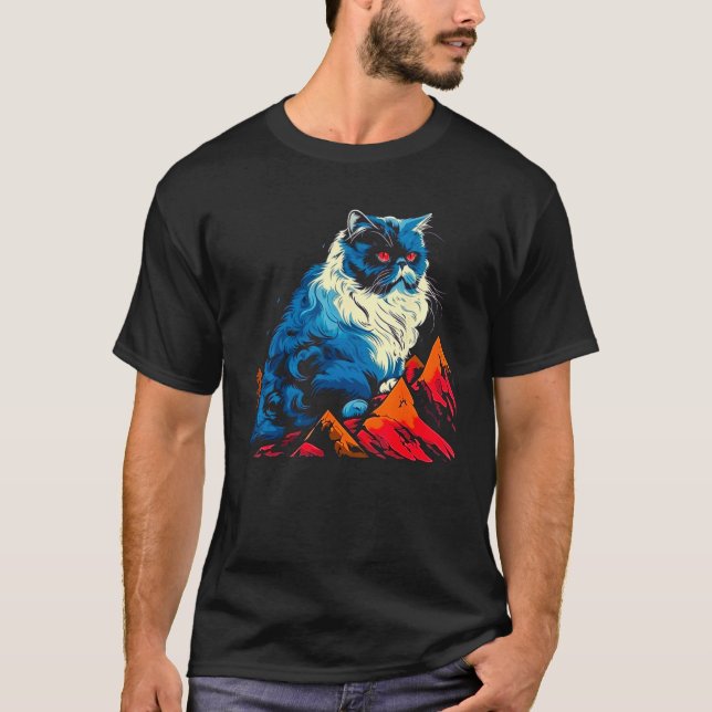 T-shirt Chat persan Art Spirit (Devant)