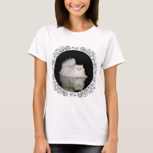 T-shirt Chat Persan aux Yeux Vert Jade