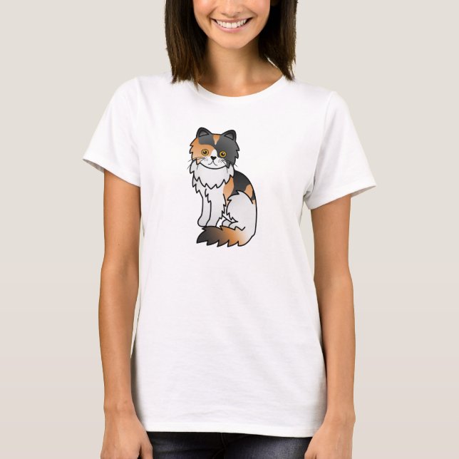 T-shirt Chat Persan Calico (Devant)