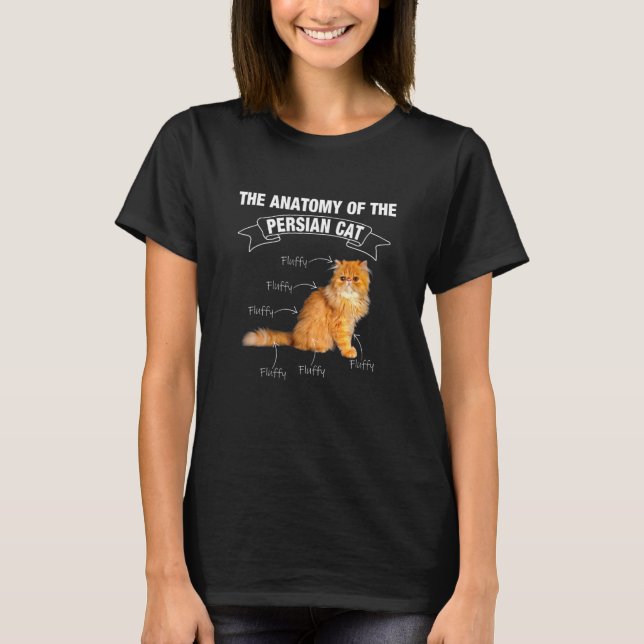 T-shirt Chat Persan Chats Persans Anatomie (Devant)