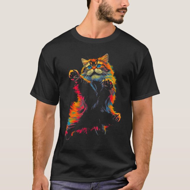 T-shirt Chat Persan Cool (Devant)