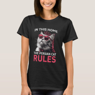 T-shirt Chat Persan DANS CETTE MAISON LE CHAT PERSAN RÈGNE