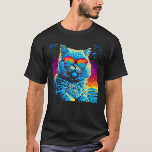 T-shirt Chat Persan Été (Devant)