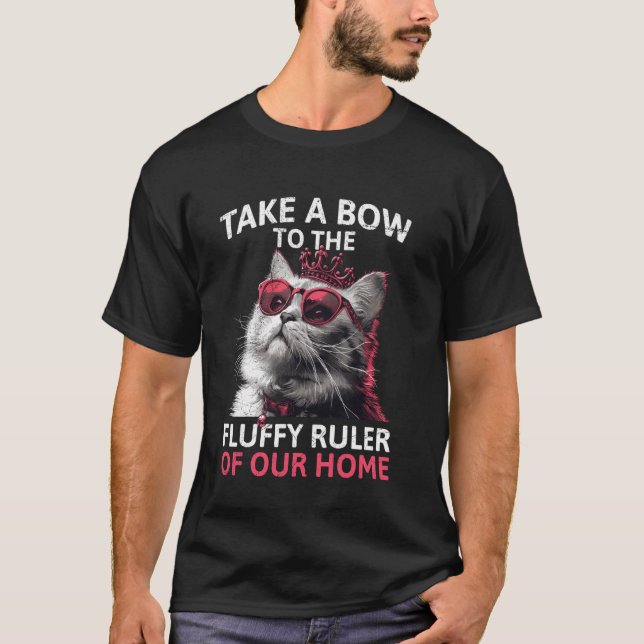 T-shirt Chat Persan INCLINEZ-VOUS DEVANT LE DIRIGEANT FLUF (Devant)