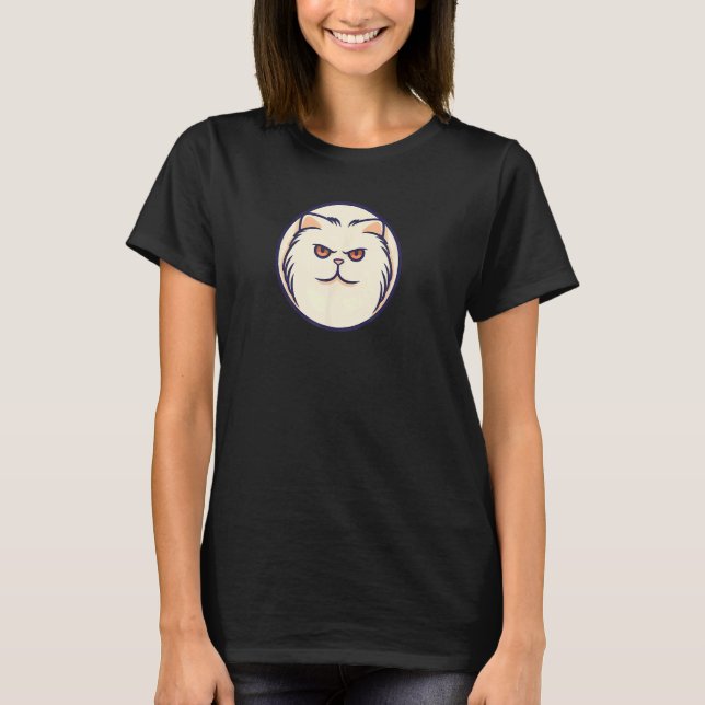 T-shirt Chat Persan Minimal, J'aime les chats (Devant)