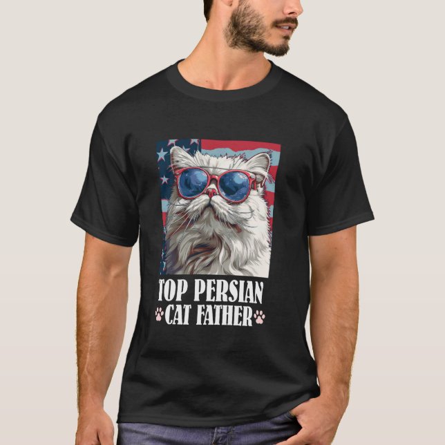 T-shirt Chat Persan TOP PÈRE DU CHAT PERSAN Chats Persans  (Devant)