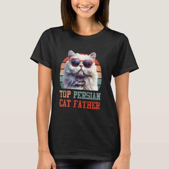 T-shirt Chat Persan TOP PÈRE DU CHAT PERSAN Chats Persans  (Devant)