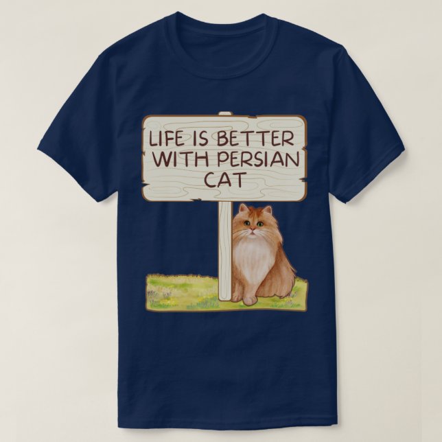 T-shirt chat perse (Design devant)