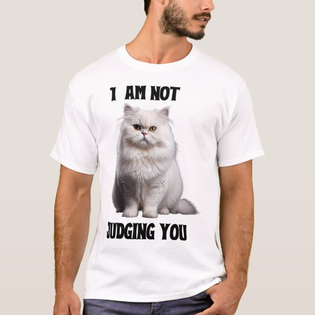 T-shirt Chat perse blanc (Devant)