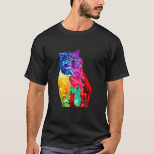T-shirt Chat Perse Chat Femme Chat Perse Coloré Homme Chat