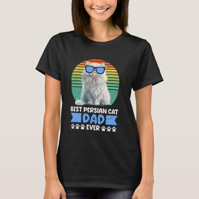T-shirt Chat Perse MEILLEUR CHAT PERSIEN DAD ALIVE Funny C (Devant)