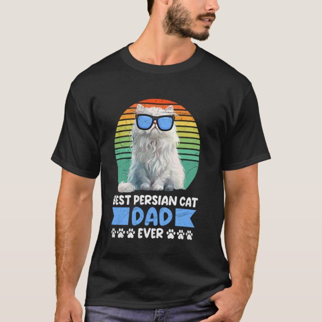 T-shirt Chat Perse MEILLEUR CHAT PERSIEN DAD ALIVE Funny C (Devant)