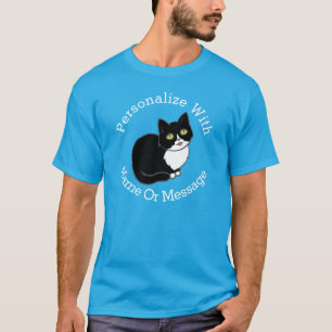 T-shirt Chat PERSONNALISÉ de smoking de Tuxie