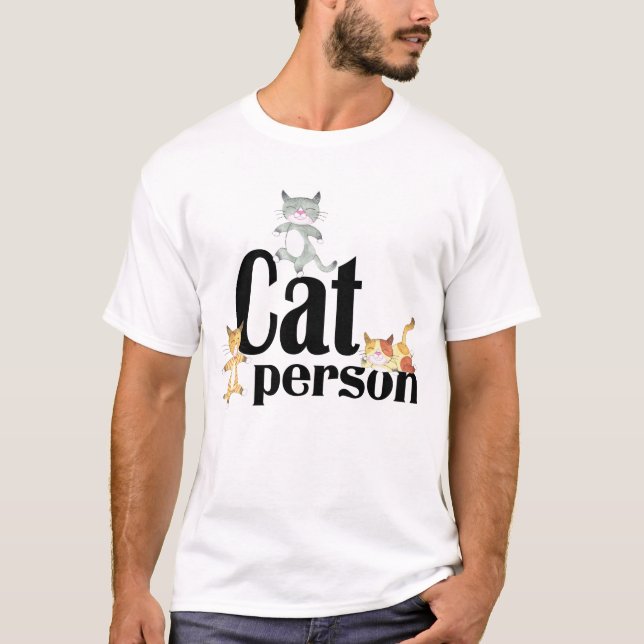 T-shirt Chat Personne Kitts Whimsical (Devant)