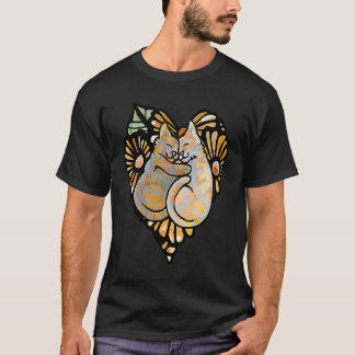T-shirt Chat Personne qui aime les chats Saint-Valentin câ
