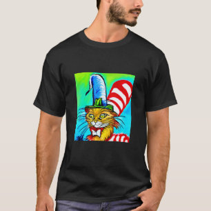 T-shirt Chat Petit chat Chaton portant Chapeau Étrange Drô