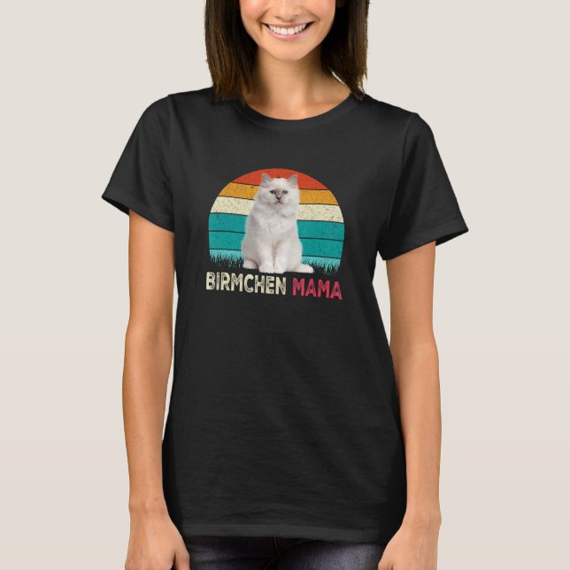 T-shirt Chat - Petite maman Birch Holy Birma (Devant)
