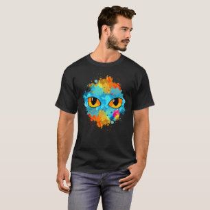 T-shirt Chat Pew Pew Madafakas Halloween Rétro Vintage