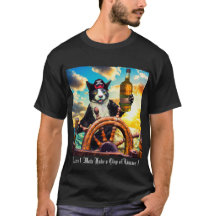 T-shirt chat pirate