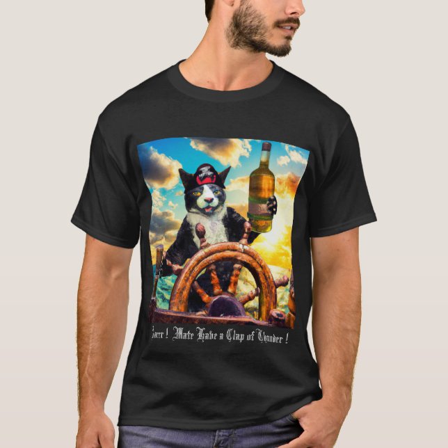 T-shirt chat pirate (Devant)