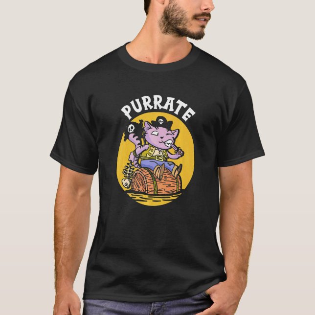 T-shirt Chat Pirate Corsaire Pirate Chat (Devant)