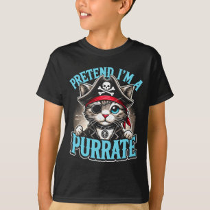 T-shirt Chat pirate _ prétendre être un purrate _ joli hal
